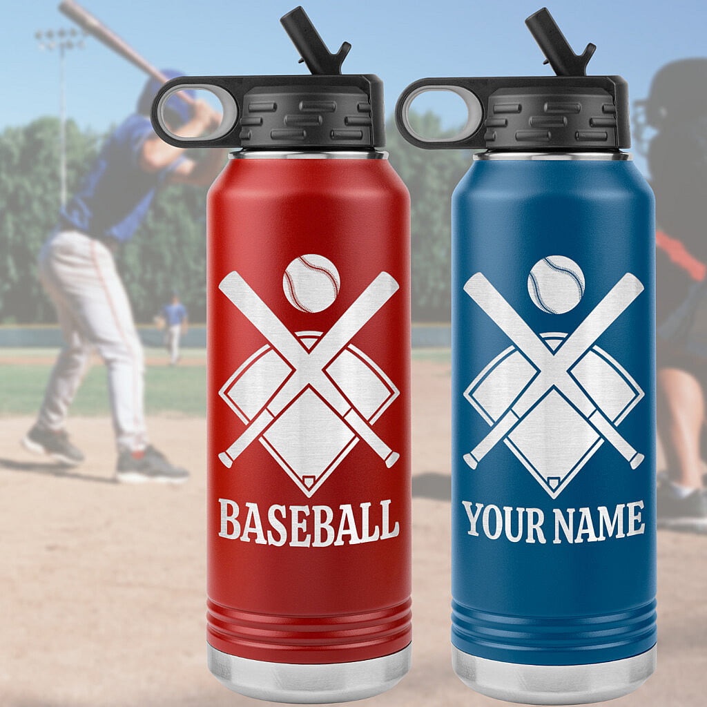 baseball softball water bottle