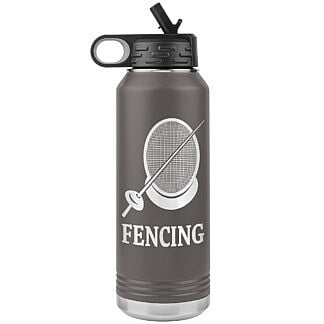 Epee Fencing Water Bottle 52 Personalized Epee Fencing Water Bottle Pink