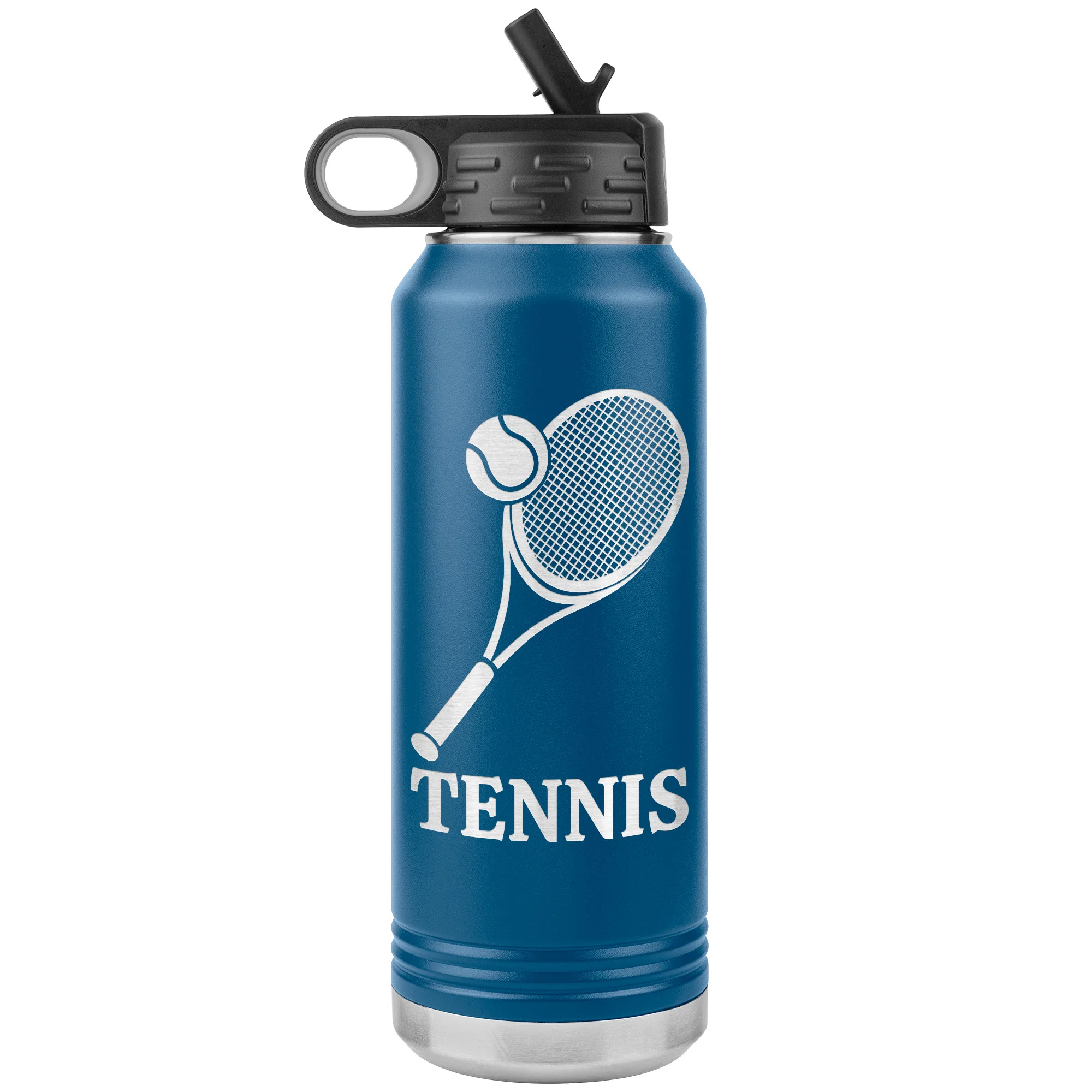 personalized tennis bottle blue