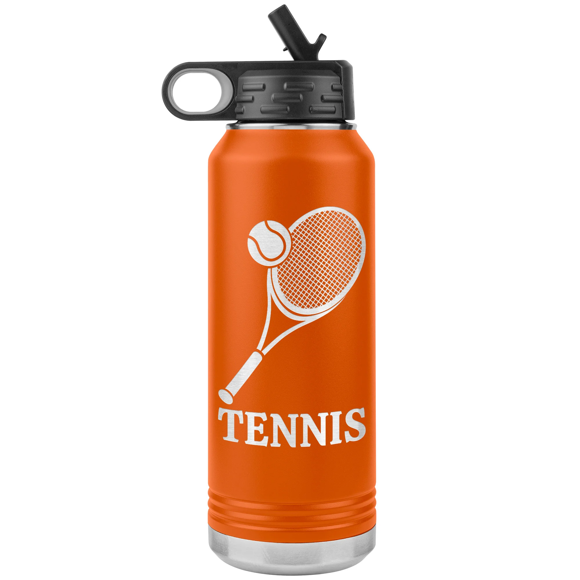 personalized tennis bottle orange