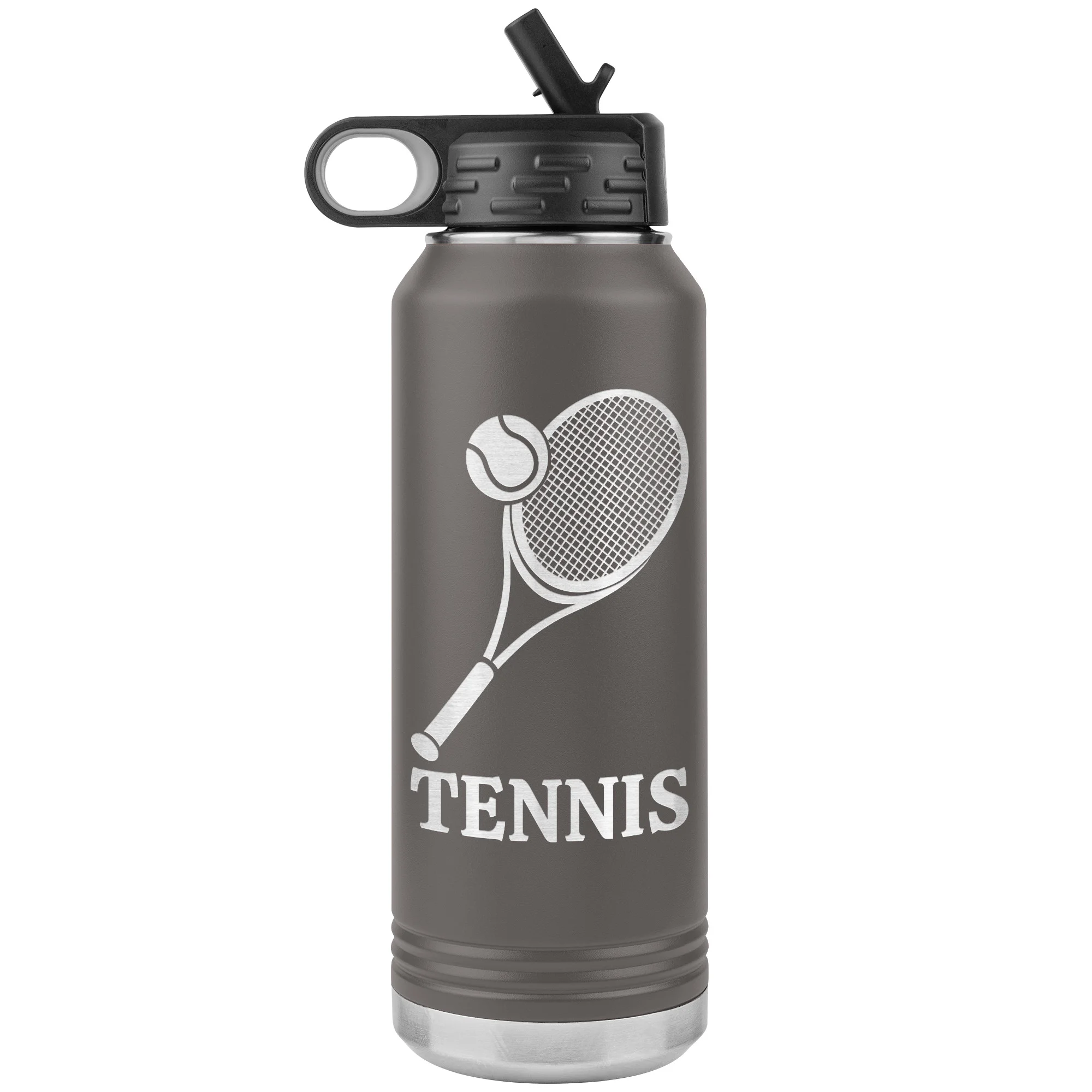 personalized tennis bottle pewter