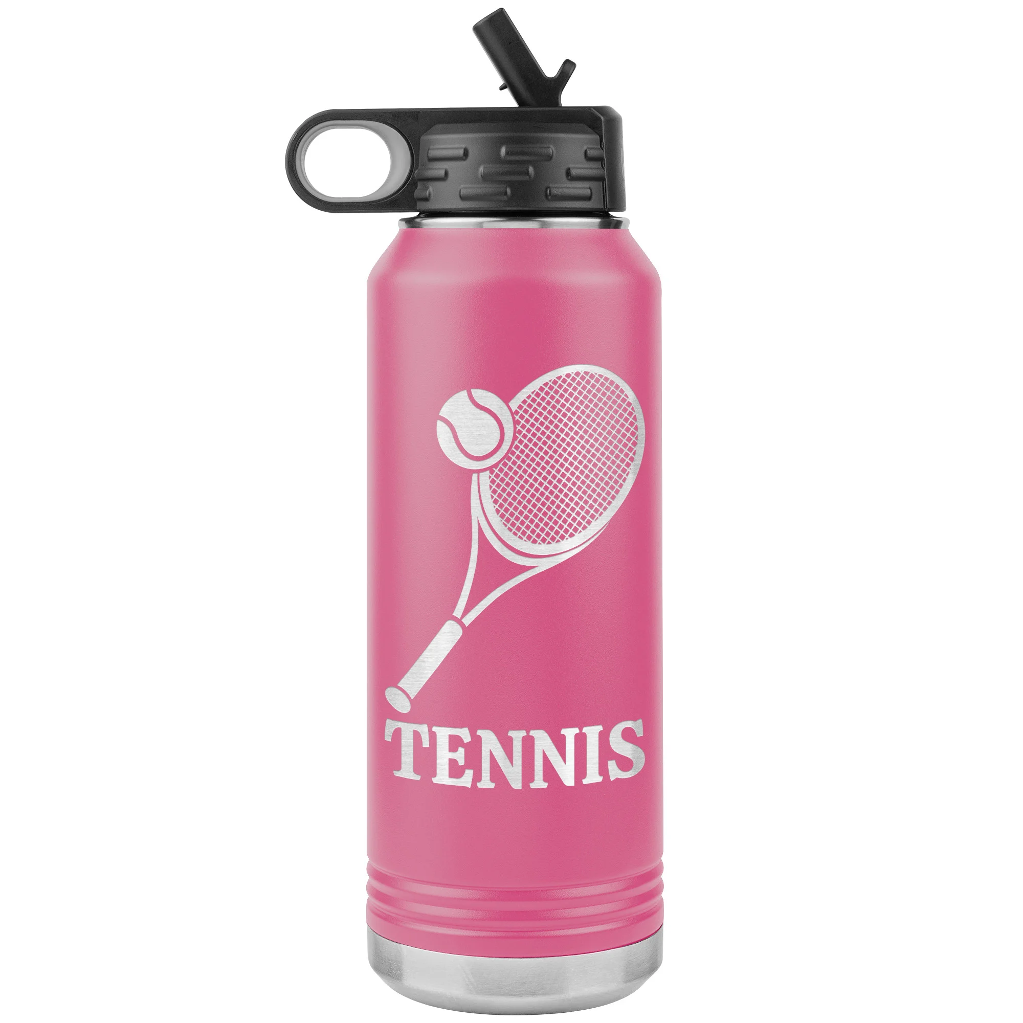 personalized tennis bottle pink