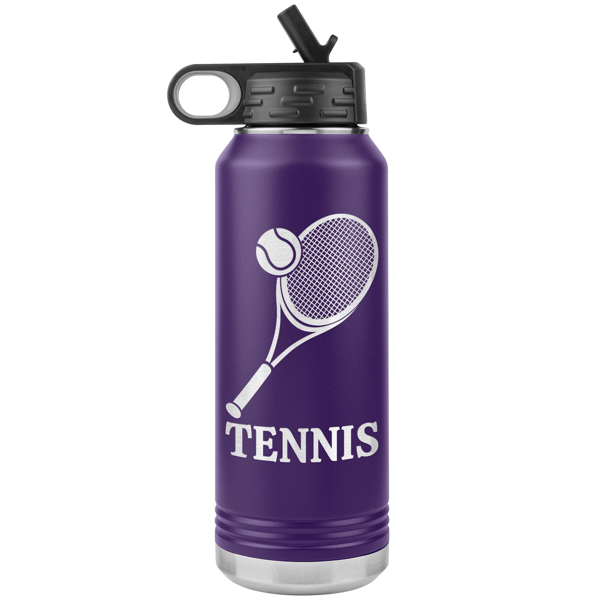 personalized tennis bottle purple