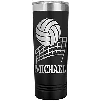 Volleyball Skinny Tumbler 53 Personalized Volleyball Tumbler with Player Name