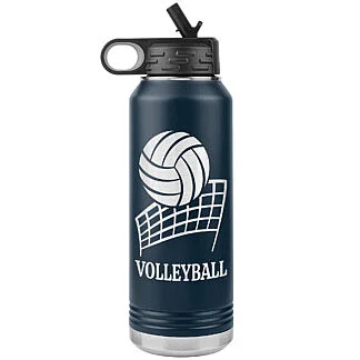 Volleyball Water Bottle 52 Personalized Volleyball Water Bottle Navy