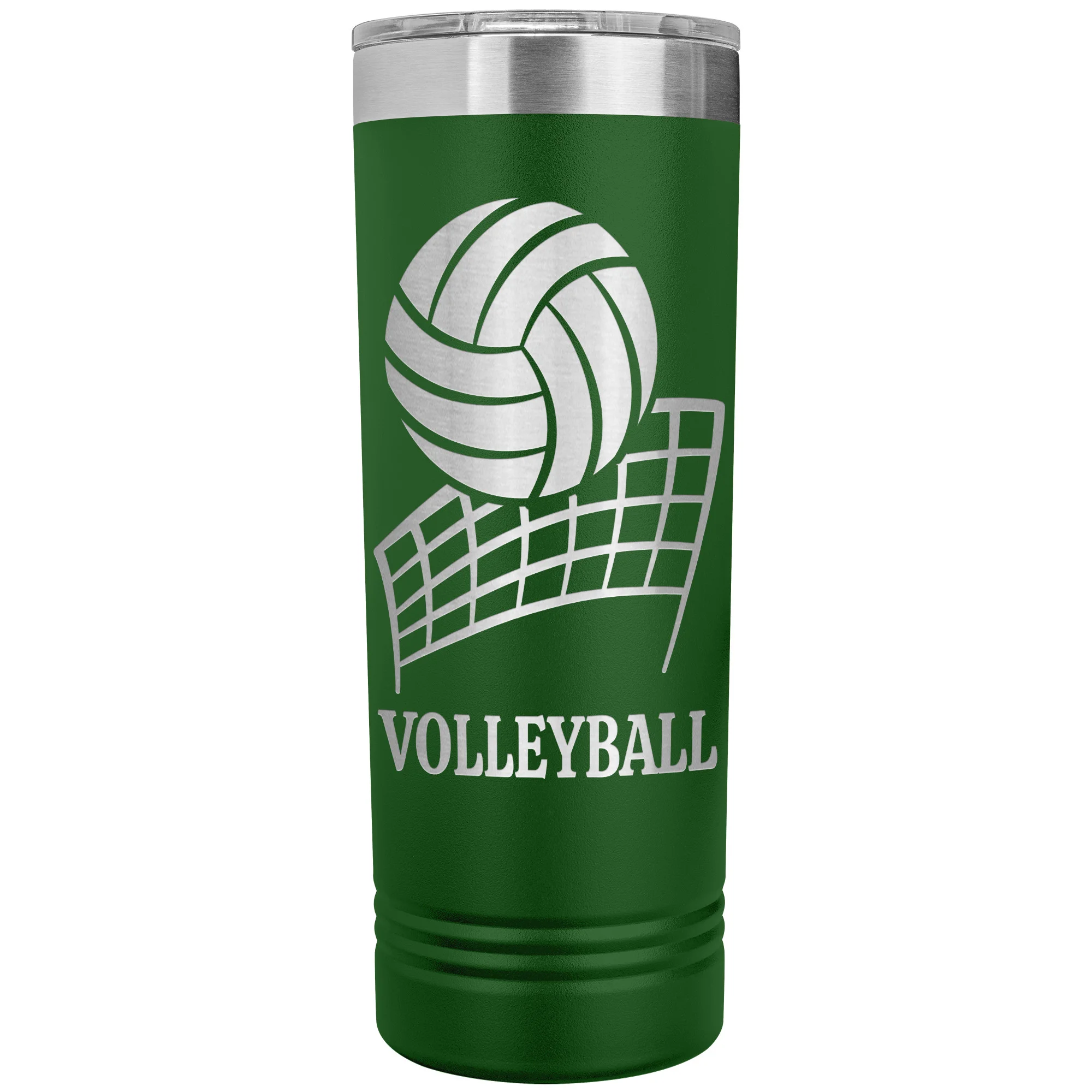 personalized volleyball tumbler green