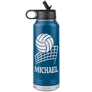 Volleyball Water Bottle 53 Personalized Volleyball Water Bottle with Player Name