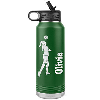 Volleyball Girl Water Bottle 53 Personalized Volleyball Girl Water Bottle with Name