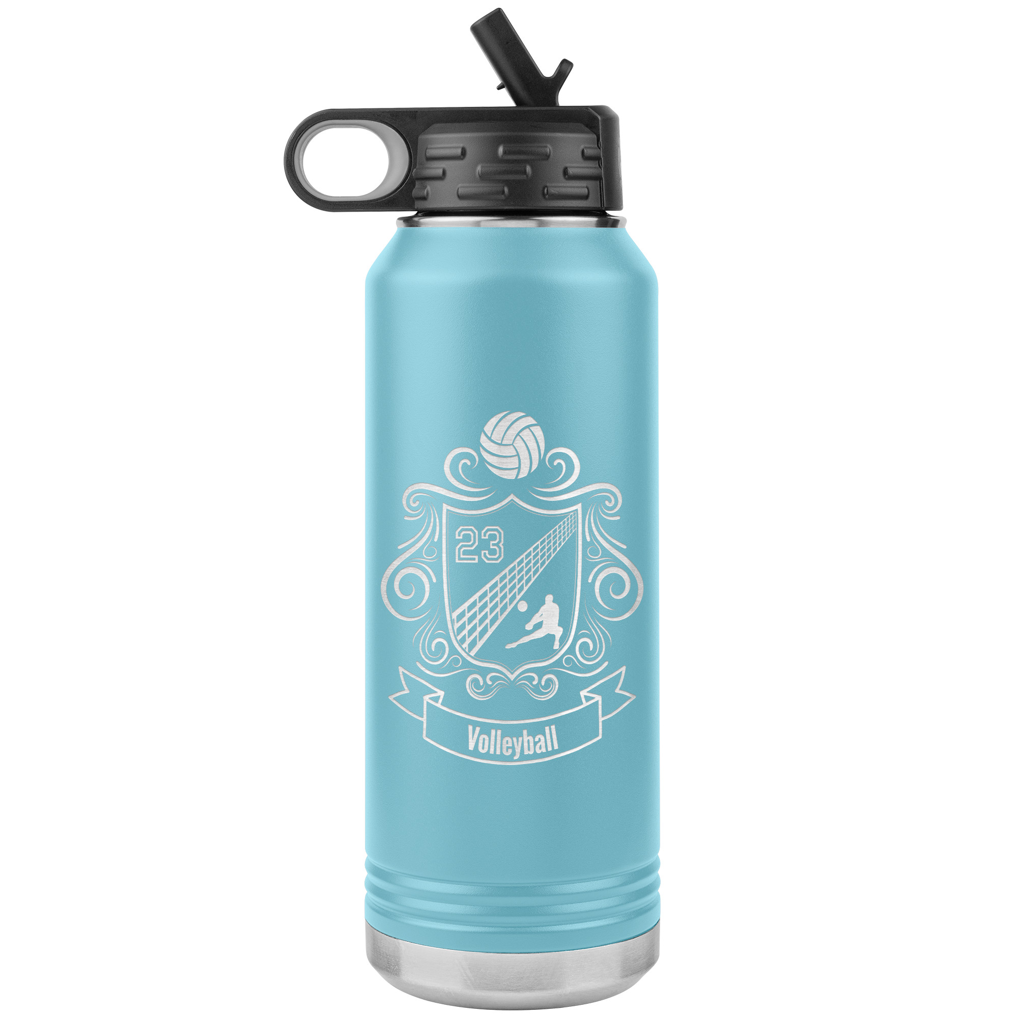 Volleyball Team Custom 32 oz Polar Water Bottle