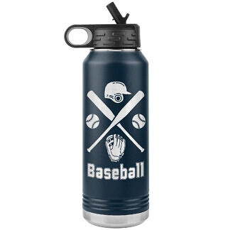 Baseball/Softball Gear Water Bottle 52 Stainless Steel Baseball Gear Water Bottle