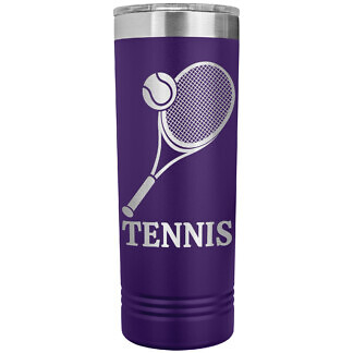 Tennis Skinny Tumbler 52 Personalized Tennis Stainless Steel Tumbler