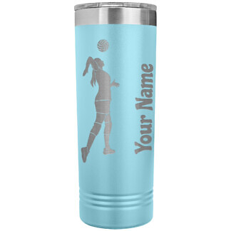 Volleyball Girl Tumbler 53 Custom Gift for Volleyball Girl - Insulated Tumbler with Player Name