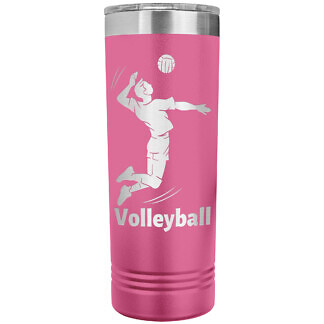 Volleyball Hit Skinny Tumbler 53 Personalized Volleyball Gift - Tumbler with Player Name