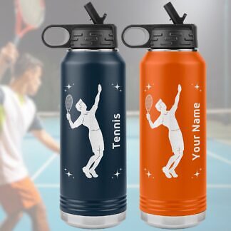 Tennis Serve Stainless Steel Water Bottle