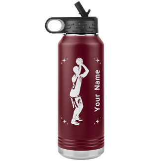 Basketball Shot Water Bottle 53 Basketball Water Bottle with Player Name
