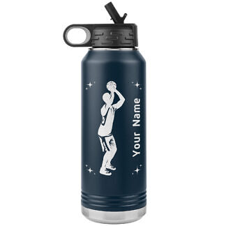 Basketball Shot Water Bottle 54 Gift for Basketball Player - Water Bottle with name